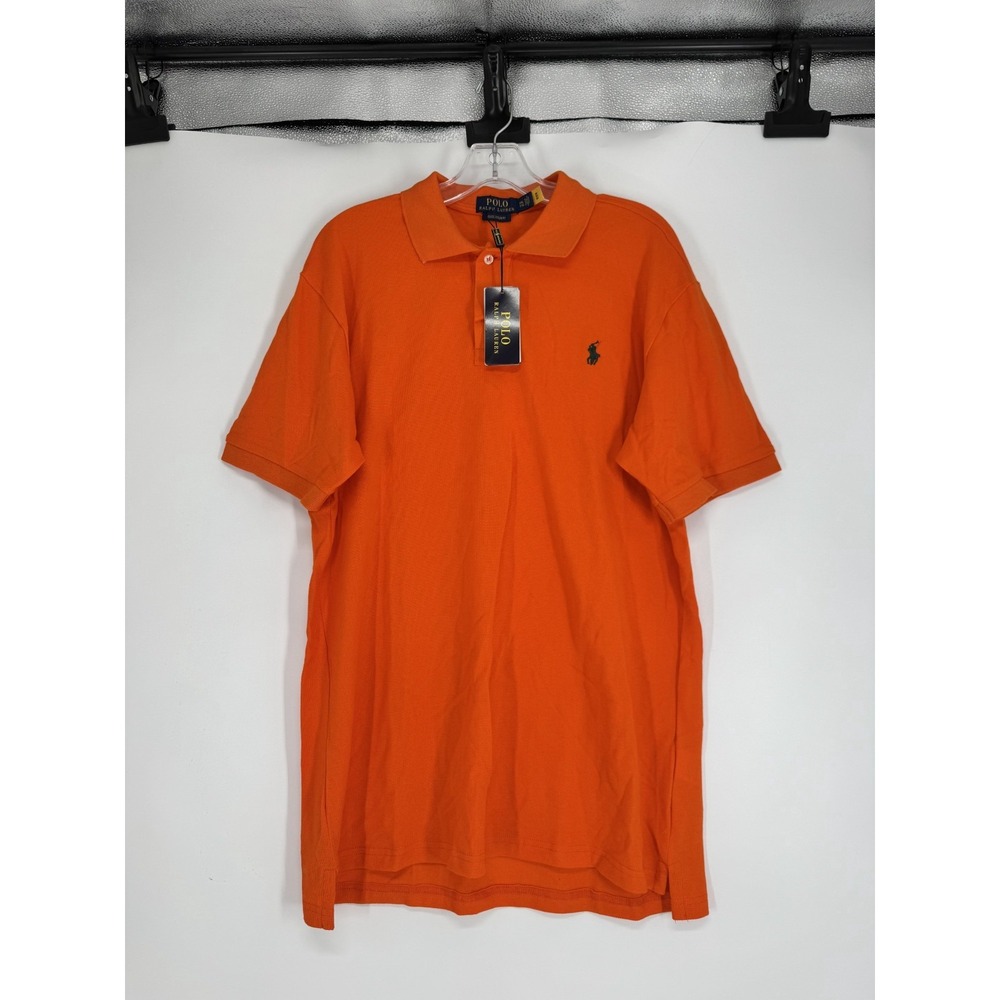 Polo Ralph Lauren Polo Shirt 2XL Neon Fluorescent Short Sleve Custom Slim Fit